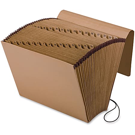Pendaflex® Full-Flap Daily Expanding File, Letter Size, 7/8" Expansion, Brown