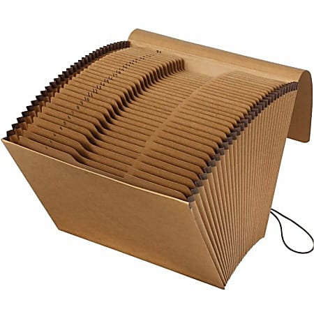 Pendaflex® Full-Flap Daily Expanding File, Letter Size, 7/8" Expansion, Brown