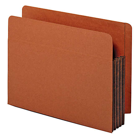 Pendaflex® End-Tab Pockets, 3 1/2" Expansion, Letter Size, Dark Brown, Box Of 10 Pockets