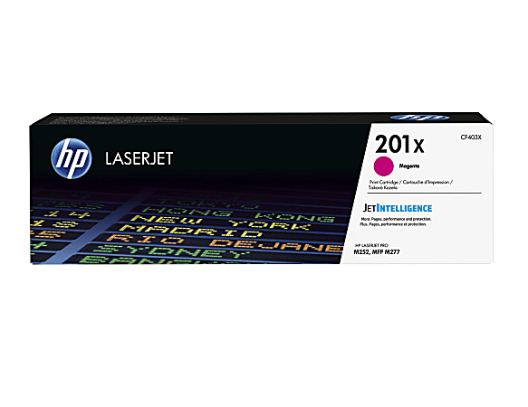 HP 201X High-Yield Magenta Toner Cartridge, CF403X