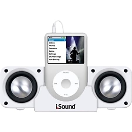 i.Sound DGIPOD-1560 2.0 Speaker System - 3 W RMS - White