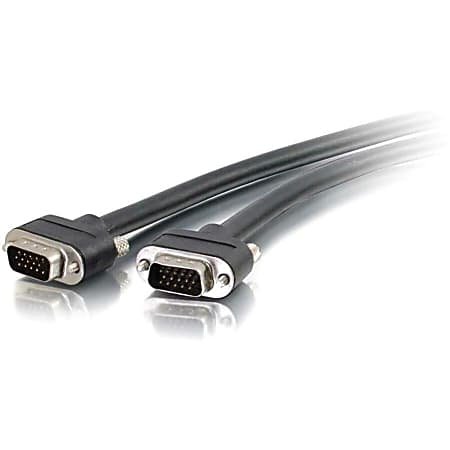 C2G 12ft VGA Cable - Select - In Wall Rated - M/M - 12 ft VGA Video Cable for Video Device, Monitor - First End: 1 x HD-15 Male VGA - Second End: 1 x HD-15 Male VGA - Black