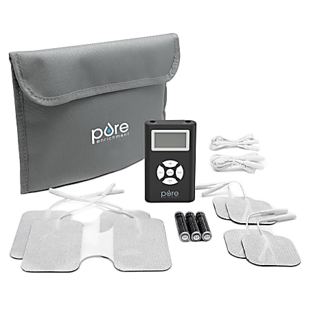 TENS EMS Muscle Stimulator for Pain Relief Therapy (Silver