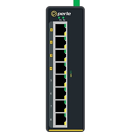 Perle IDS-108FPP-XT - Industrial Ethernet Switch with Power Over Ethernet - 8 Ports - 10/100Base-TX - 2 Layer Supported - Rail-mountable, Panel-mountable, Wall Mountable - 5 Year Limited Warranty