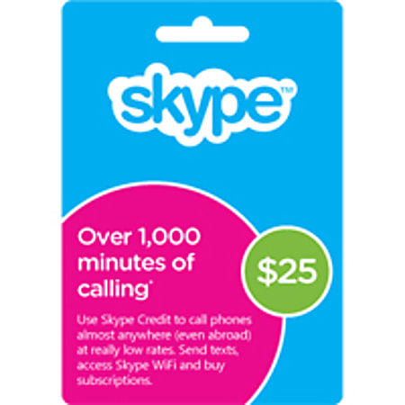 Skype Prepaid eCard 25USD