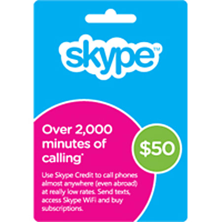 Skype Prepaid eCard 50USD