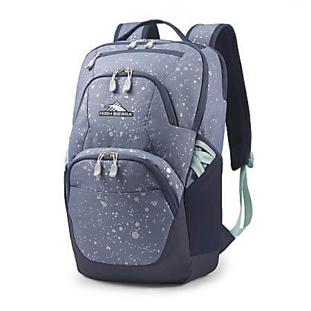 Swoop With Office - 17 Splatter Depot Laptop Pocket Backpack Metallic High Sierra