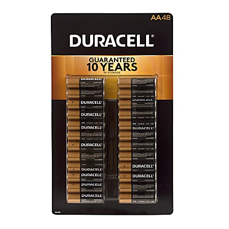 Duracell® AA Alkaline Batteries, Pack Of 48, 220-00692