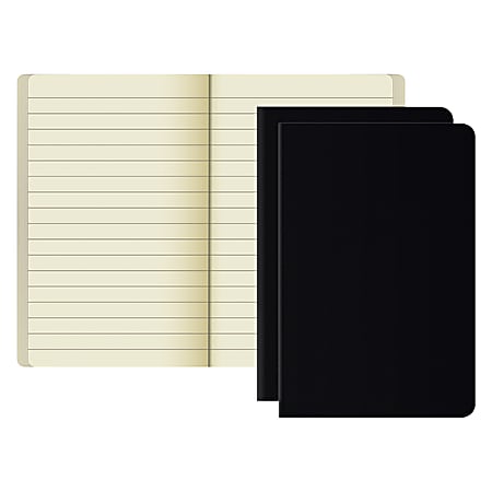 TOPS® Idea Collective Mini Softcover Journal, 5 1/2" x 3 1/2", Black, 80 Sheets, Pack Of 2