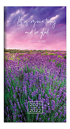 TF Publishing 24-Month Monthly Pocket Planner, 6-1/2" x 3-1/2", Psalm 118-24B, January 2021 To December 2022