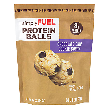 simplyFUEL Chocolate Chip Cookie Dough Protein Balls, 12 Oz