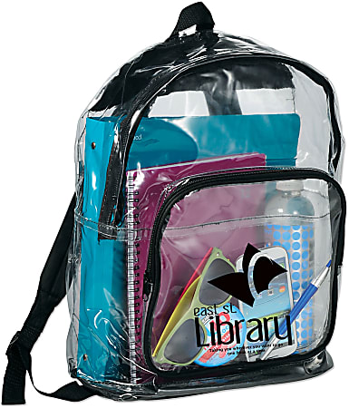 Rally Clear Backpack 16 14 x 12 - Office Depot