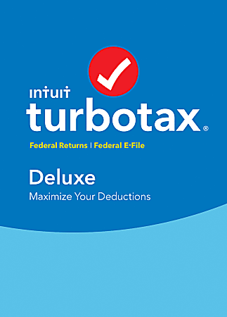 Intuit® TurboTax® Deluxe Federal + E-File 2017, For PC/Mac®, Disc