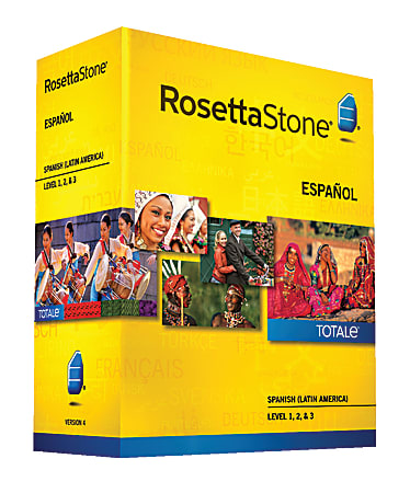 Rosetta Stone® V4 Spanish (Latin American) Level 1 - 3 Set, For PC/Apple® Mac®, Traditional Disc