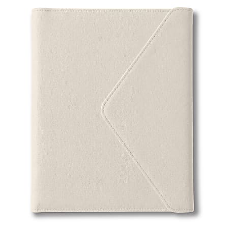 TUL&reg; Vegan Leather Padfolio With Legal Pad, Letter Size, Cannoli Cream