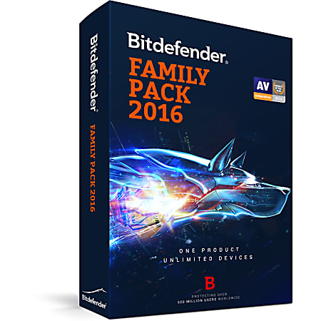 Bitdefender Family Pack 2016 Unlimited Users 1 Year, Download Version