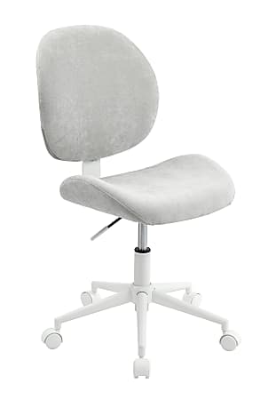 Realspace&reg; Brigsley Fabric Low-Back Task Chair, Gray/White