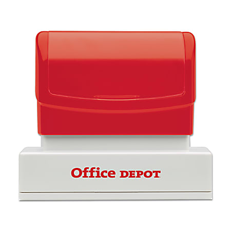 Custom Office Depot® Brand Pre-Inked Notary Stamp, 1-5/16" x 2-13/16" Impression