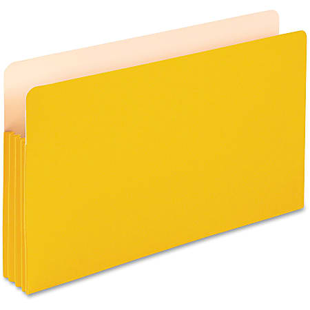 Oxford® Color Expanding File Pocket, Legal Size, 3 1/2" Expansion, Yellow