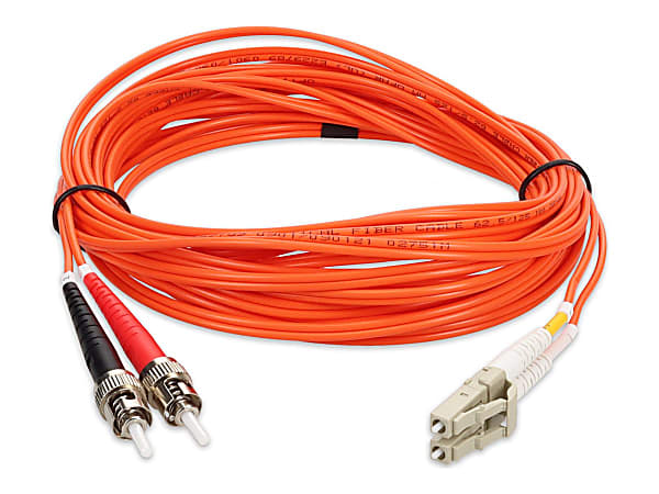 AddOn 4m LC (Male) to ST (Male) Orange OM1 Duplex Fiber OFNR (Riser-Rated) Patch Cable - 100% compatible and guaranteed to work