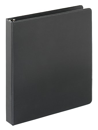 Just Basics® Economy Nonview 3-Ring Binder, 1" Round Rings, Black