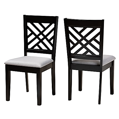 Baxton Studio 10526 Dining Chairs, Gray, Set Of