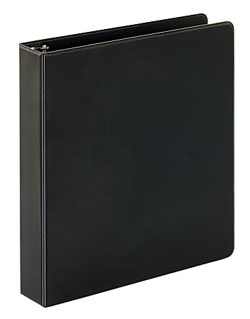 Just Basics® Economy Nonview 3-Ring Binder, 1 1/2" Round Rings, Black