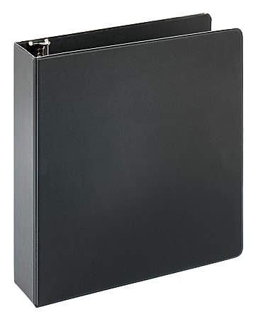 Just Basics® Economy Nonview 3-Ring Binder, 2" Round Rings, 41% Recycled, Black