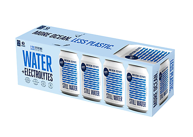 Open Water Still Canned Waters, 12 OZ, Case Of 12 Cans
