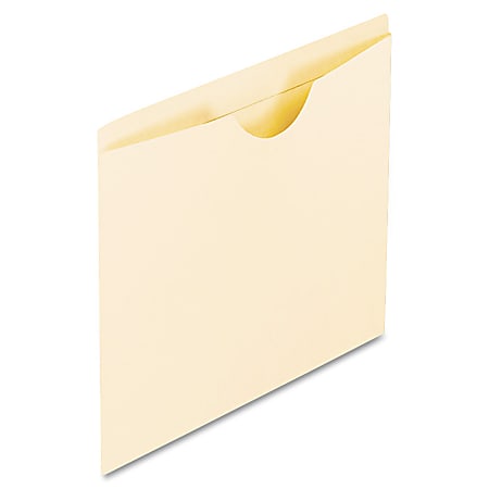 Oxford® Reinforced-Top File Jackets, Letter Size, Expansion, Manila, Box Of 100
