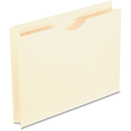 Oxford® Reinforced-Top File Jackets, Letter Size, 2" Expansion, Manila, Box Of 50