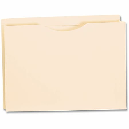 Oxford® Reinforced-Top File Jackets, Letter Size, 2" Expansion, Manila, Box Of 50