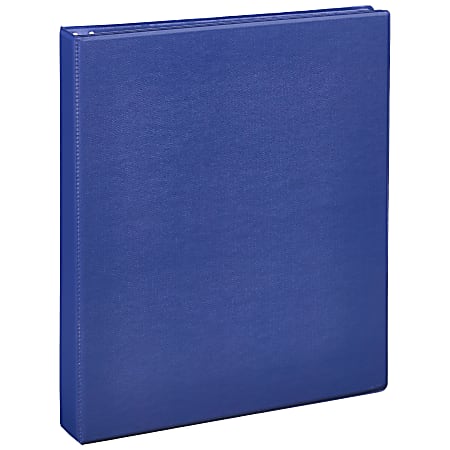 Just Basics(R) Economy Nonview 3-Ring Binder, 1" Round Rings, Blue