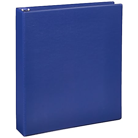 Just Basics® Economy Nonview 3-Ring Binder, 1 1/2" Round Rings, Blue