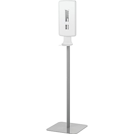 Dial Professional FIT Touch-Free Sanitizer Dispenser Floor Stand, 58-5/16”H x 15-3/4”W x 15-3/4”D, White