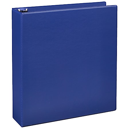 Just Basics® Economy Nonview 3-Ring Binder, 2" Round Rings, Blue