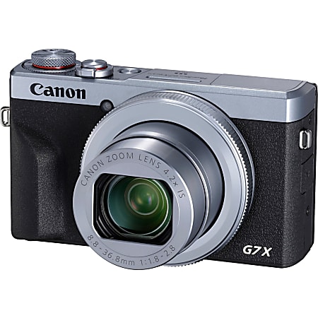 Canon PowerShot G7 X Mark III 20.1 Megapixel Compact Camera Silver