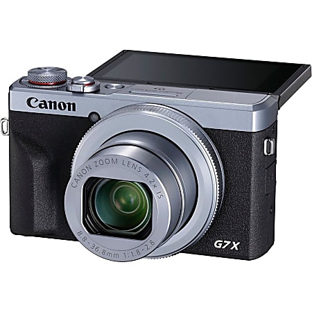 Canon PowerShot G7 X Mark III 20.1 Megapixel Compact Camera Silver