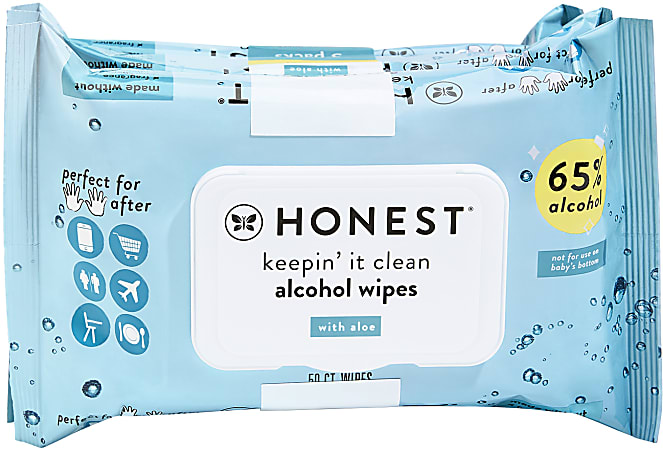 The Honest Company Sanitizing Wipes 2 oz Pack Of 3 Office Depot