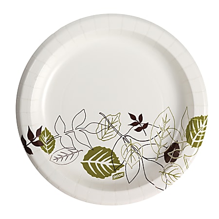 Dixie Paper Plates 8 12 Pathways Design Pack Of 125 Plates - Office Depot