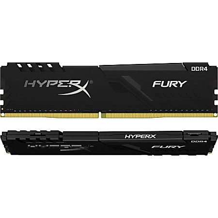 HyperX Fury 16GB (2 x 8GB) DDR4 SDRAM Memory Kit - 16 GB (2 x 8GB) - DDR4-3000/PC4-24000 DDR4 SDRAM - 3000 MHz - CL15 - 1.35 V - Non-ECC - Unbuffered - 288-pin - DIMM