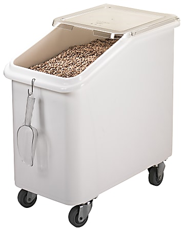 Cambro Flat-Top Ingredient Bin, 27 Gallons, 28-1/2"H x 13"W x 30-1/4"D, White