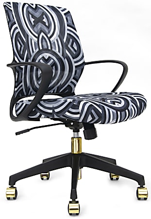 Raynor Elizabeth Sutton Gramercy Fabric Mid-Back Task Chair,