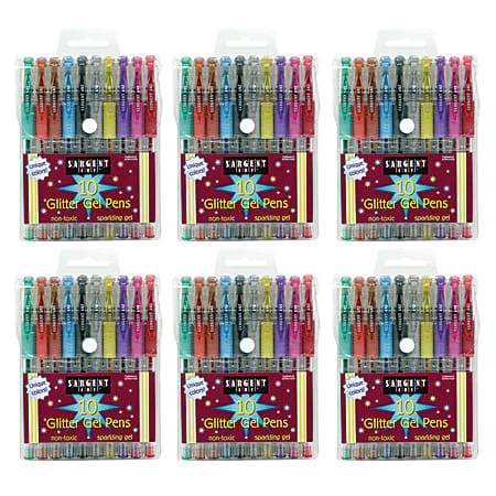 Pentel Sparkle Pop Gel Pens Medium Point 1.0 mm Assorted Colors Pack Of 3 -  Office Depot