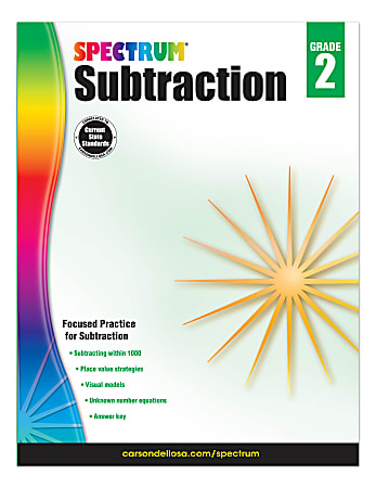Spectrum® Subtraction Workbook, Grade 2