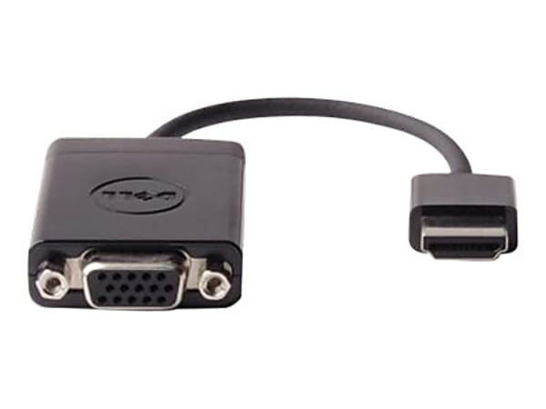 Dell - Adapter - HDMI male to HD-15 (VGA) female - black - for Chromebook 3110 2-in-1, 31XX; Latitude 54XX, 74XX; OptiPlex 30XX, 70XX; Precision 32XX