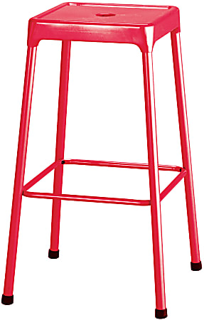 Safco® Steel Bar Stool, Red