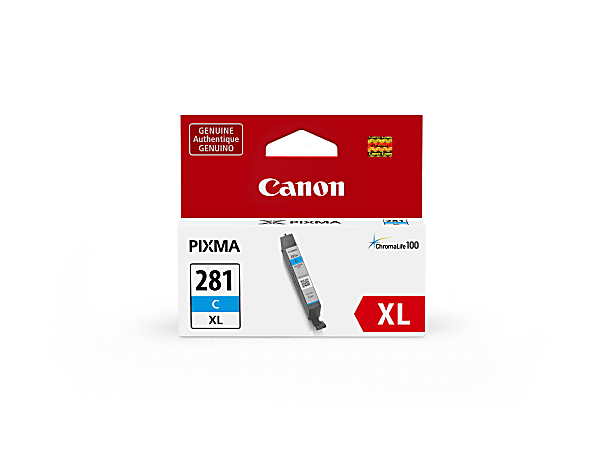 Canon Ink Tank, CLI-281, High-Yield, Cyan