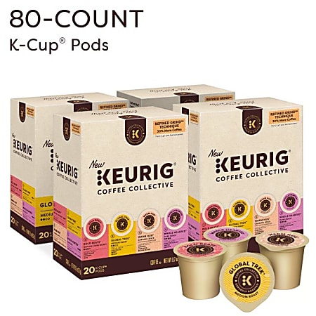 Keurig Coffee Collective Variety Pack Single Serve K Cup Pods 80 Count ...