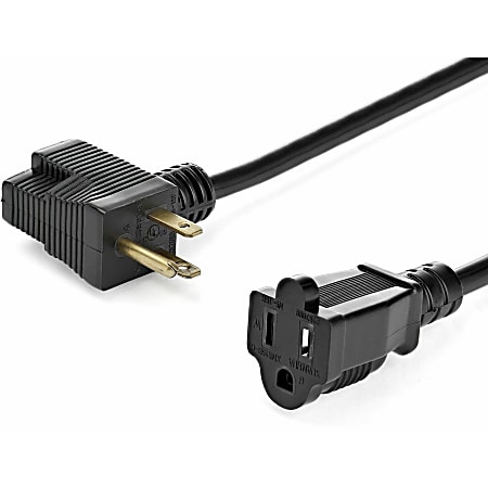 StarTech.com 12inch Outlet Saver Extension Cord - NEMA 5-15P to 2x NEMA 5-15R - 16AWG